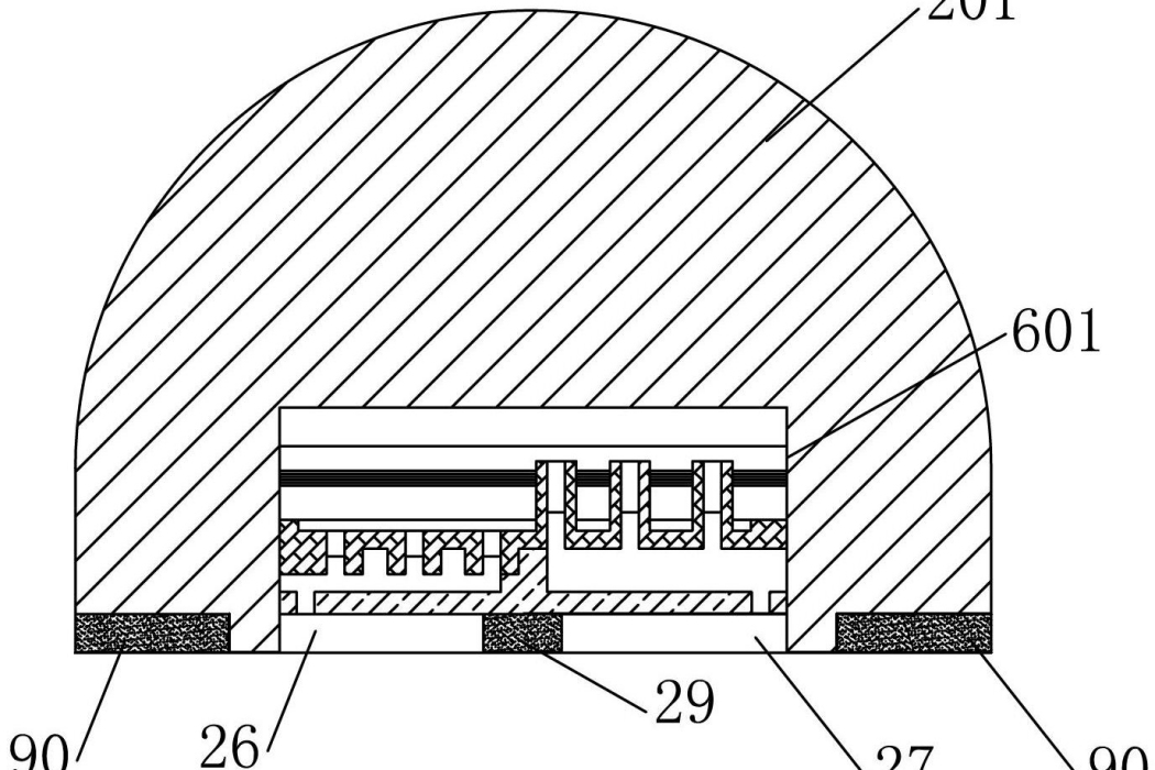 LED倒裝晶片封裝器件、其製造方法及使用其的封裝結構