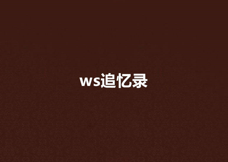 ws追憶錄