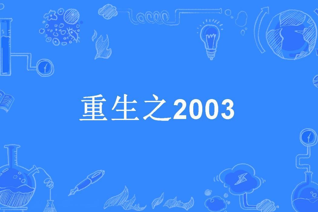 重生之2003(土木子所著小說)