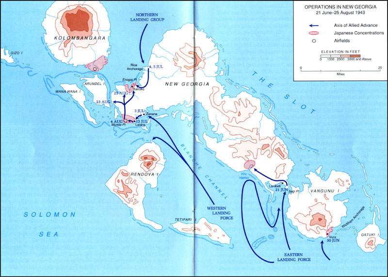 新喬治亞群島登入戰役（1943.7）