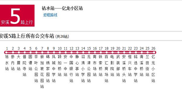 安溪公交5路