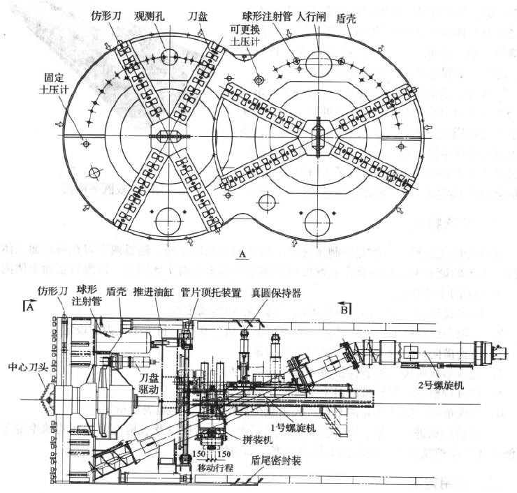雙圓土壓平衡盾構施工工法