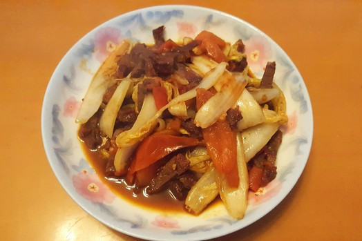 香滷牛肉炒白菜