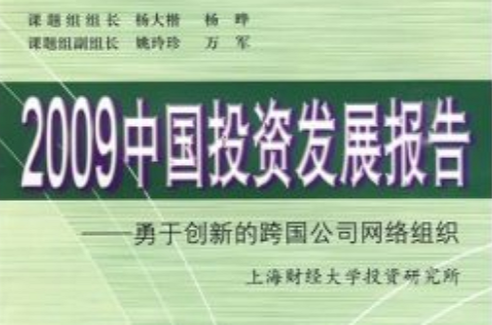 2009中國投資發展報告：勇於創新的跨國公司網路組織