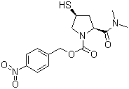 美羅培南側鏈分子結構式