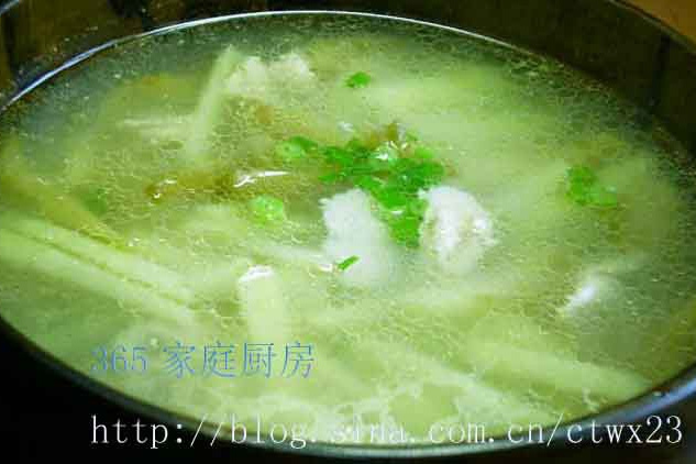 土豆榨菜肉片湯