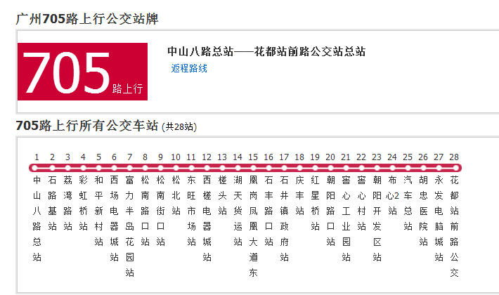 廣州公交705路