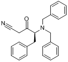 4-S-N,N-二苄基氨基-3-氧代-5-苯基戊腈