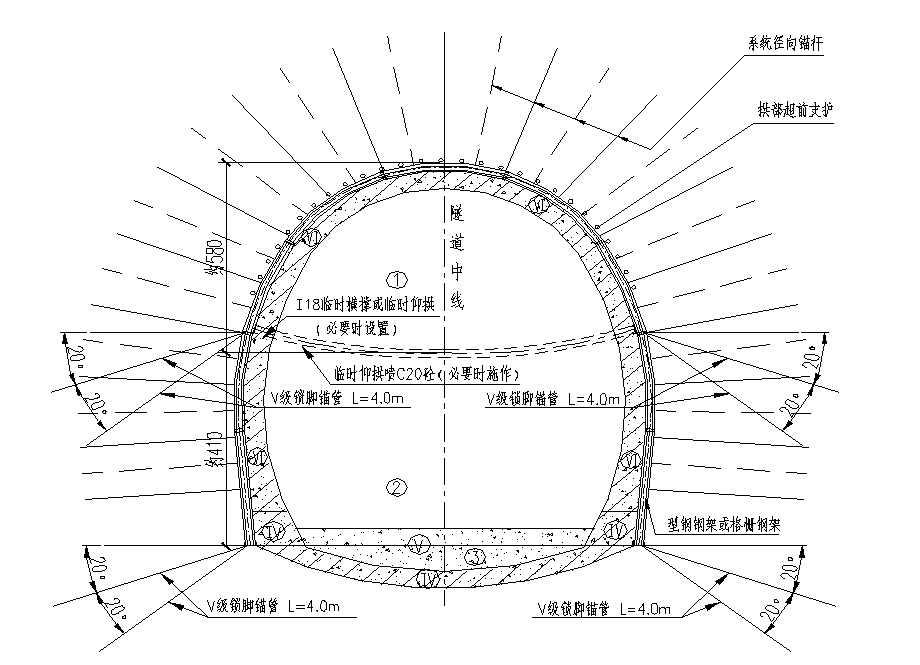 高海拔大變形地段隧道施工工法