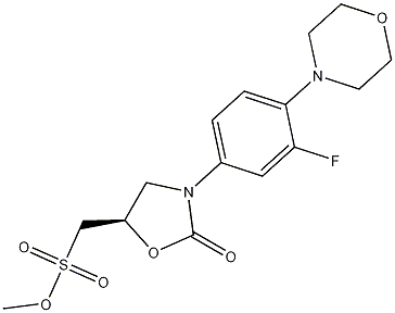 (R)-N-[3-（3-氟-（4-嗎啉基）苯基）-2-氧代-5-唑烷基]甲醇甲磺酸酯