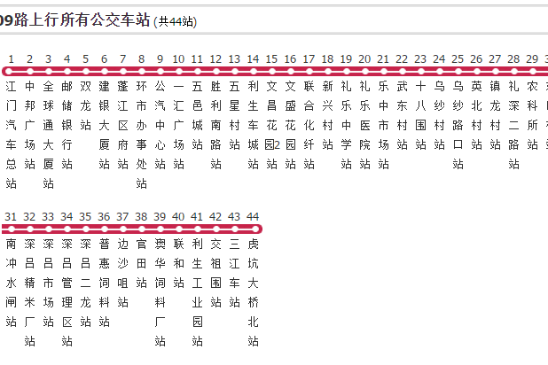 江門公交109路