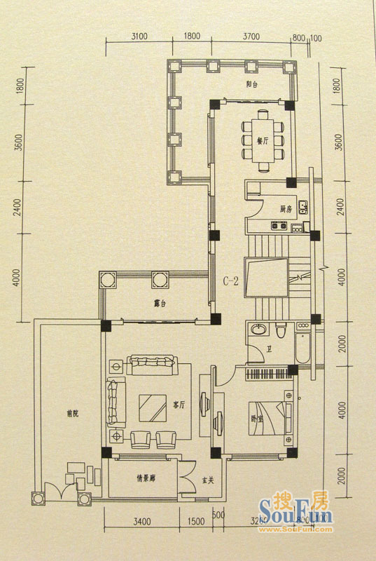 滇池衛城·灩瀾灣戶型圖