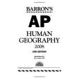 Barron\x27s AP Human Geography, 2nd edition