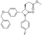 (3R,4S)-1-（4-氟苯基）-2-氧代-4-[4-（苄氧基）苯基]-3-氮雜環丁烷丙酸甲酯