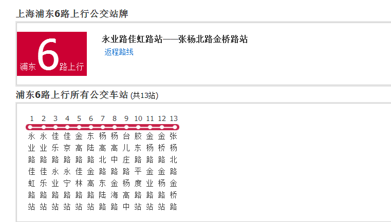 上海公交浦東6路