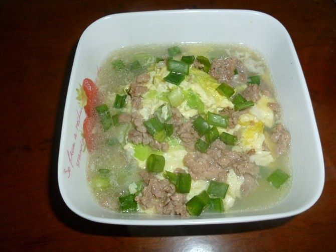 肉沫蛋花湯