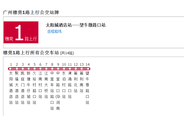 廣州公交穗莞1路