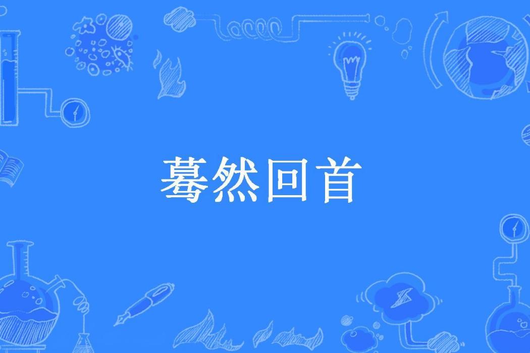 驀然回首(恰好所著小說)