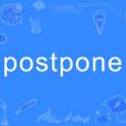 postpone