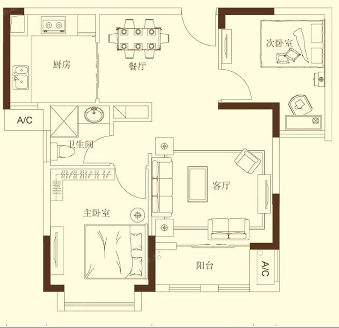 福晟錢隆城戶型圖