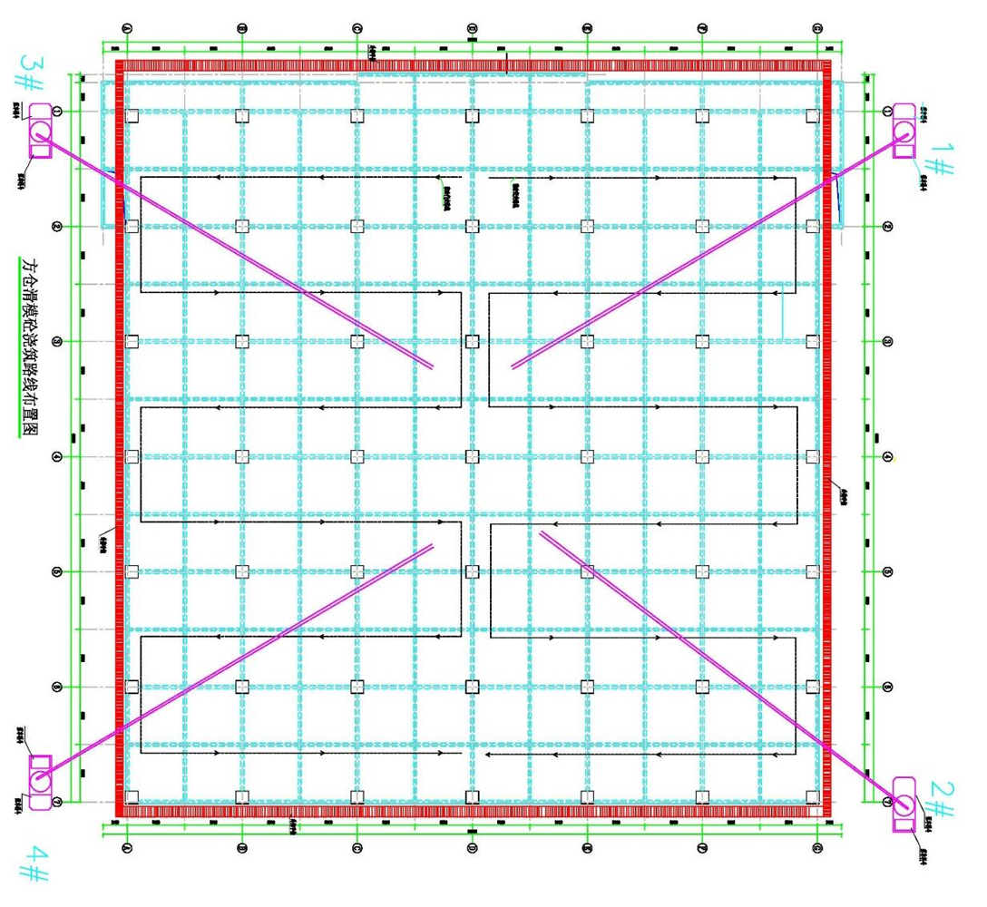 基於BIM技術的大規模矩陣方倉滑模施工工法