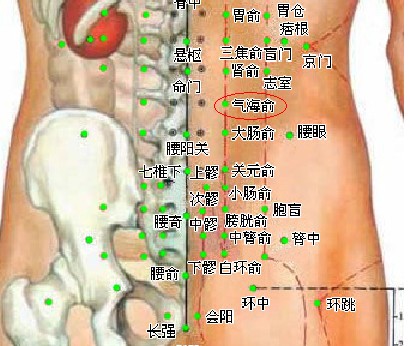 氣海俞穴