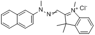1,3,3-三甲基-2-[（甲基-2-萘基亞聯氨基）甲基]-3H-吲哚鎓氯化物