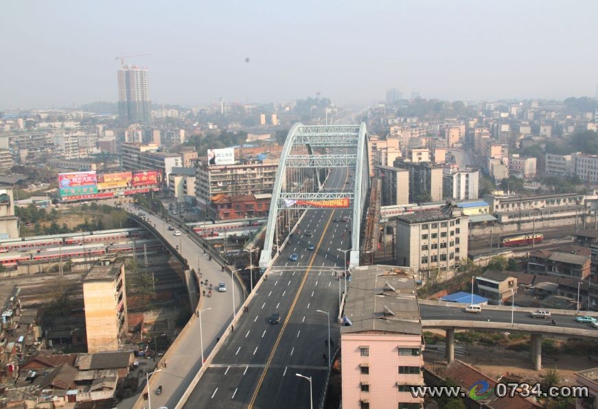 衡州大道跨衡陽站大橋