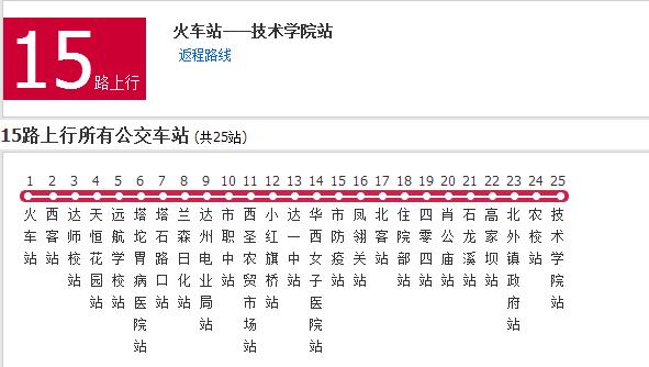 達州公交15路