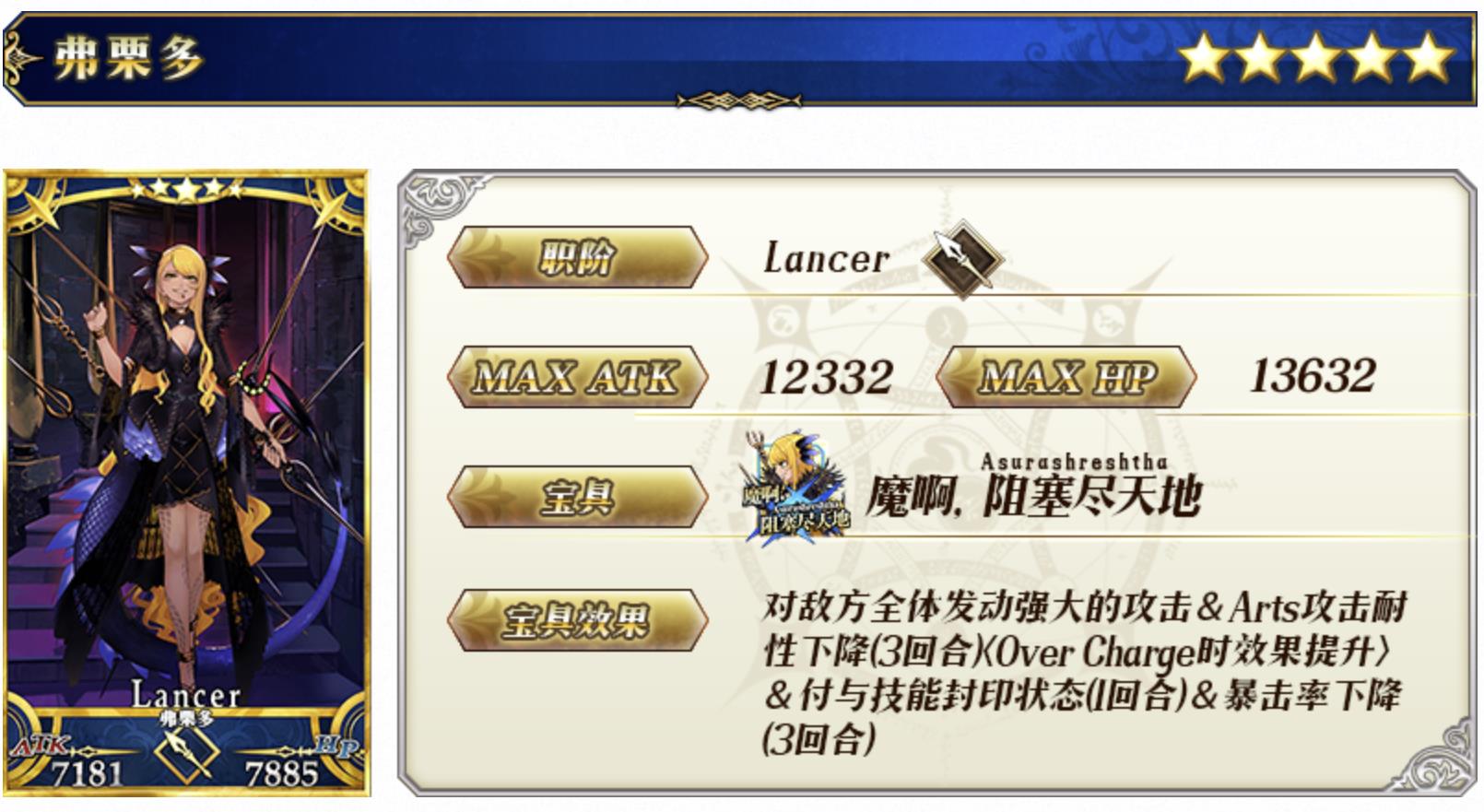 弗栗多(遊戲《Fate/Grand Order》中的5星Lancer)