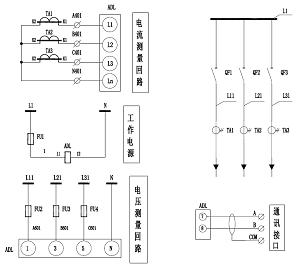 ADL-300EL用於3個獨立的單相迴路二次原理圖