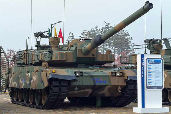 防務展中的K2主戰坦克