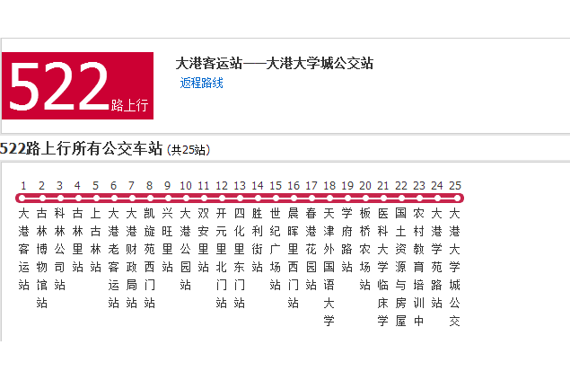 天津公交522路