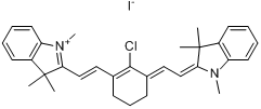 2-[2-[2-氯-3-[（1,3-二氫-1,3,3-三甲基-2H-吲哚-2-亞基）乙亞基]-1-環戊烯-1-基]乙烯基]-1,3,3-三甲基吲哚碘