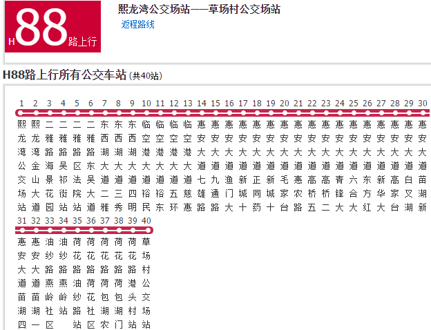 武漢公交H88路