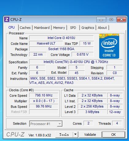 Intel 酷睿i3 4010U