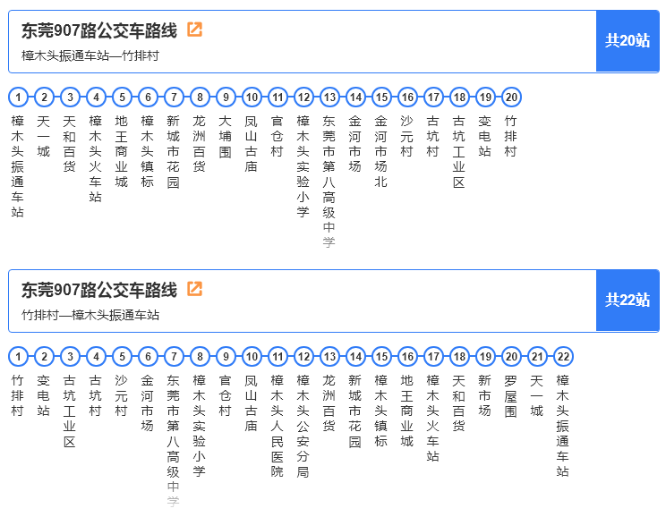 樟木頭公交2路