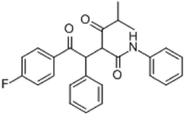 4-氟-alpha-[2-甲基-1-氧丙基]-gama-氧代-N,beta-二苯基苯丁醯胺