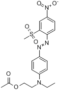 乙酸2-[乙基[4-[[2-（甲磺醯基）-4-硝基苯基]偶氮]苯基]氨基]-乙醇酯