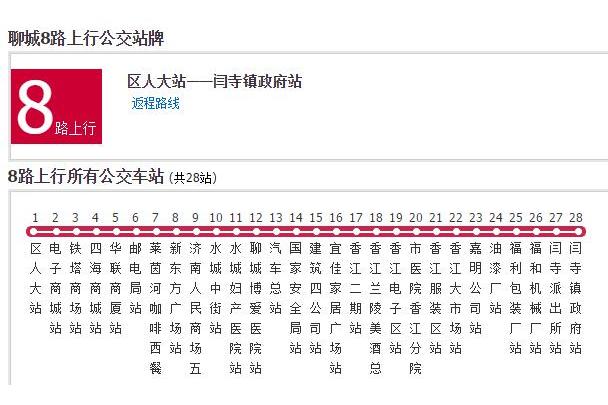 聊城公交8路