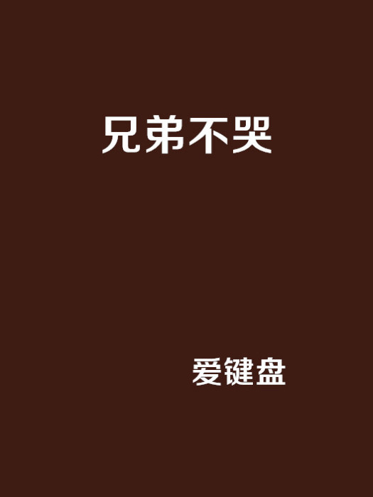 兄弟不哭(愛鍵盤創作的網路小說)