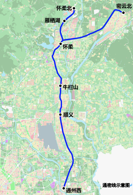 北京市郊鐵路通密線