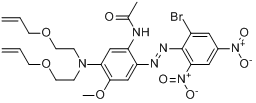 N-[5-[雙[2-（2-丙烯氧基）乙基]氨基]-2-[（2-溴-4,6-二硝基苯基）偶氮]-4-甲氧基苯]乙醯胺