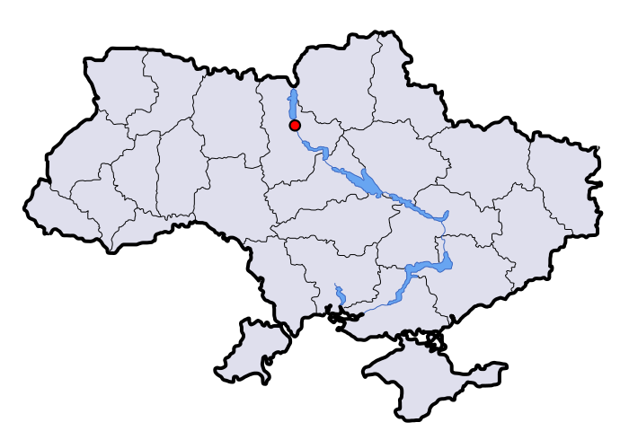 烏克蘭直轄市分布圖
