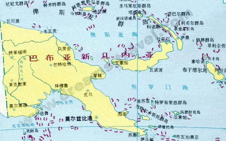 俾斯麥海地圖