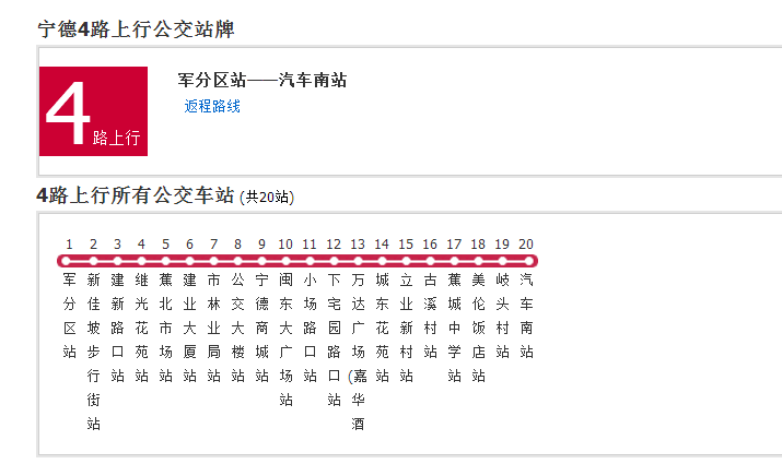 寧德公交4路