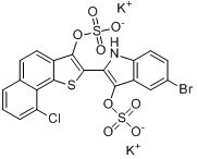 5-溴-2-[9-氯-3-（磺氧基）萘並[1,2-B]噻吩-2-基]-1H-吲哚-3-酚硫酸氫酯二鉀鹽