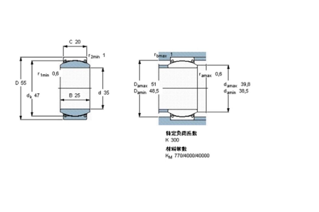 SKF GE35TXG3E-2LS軸承