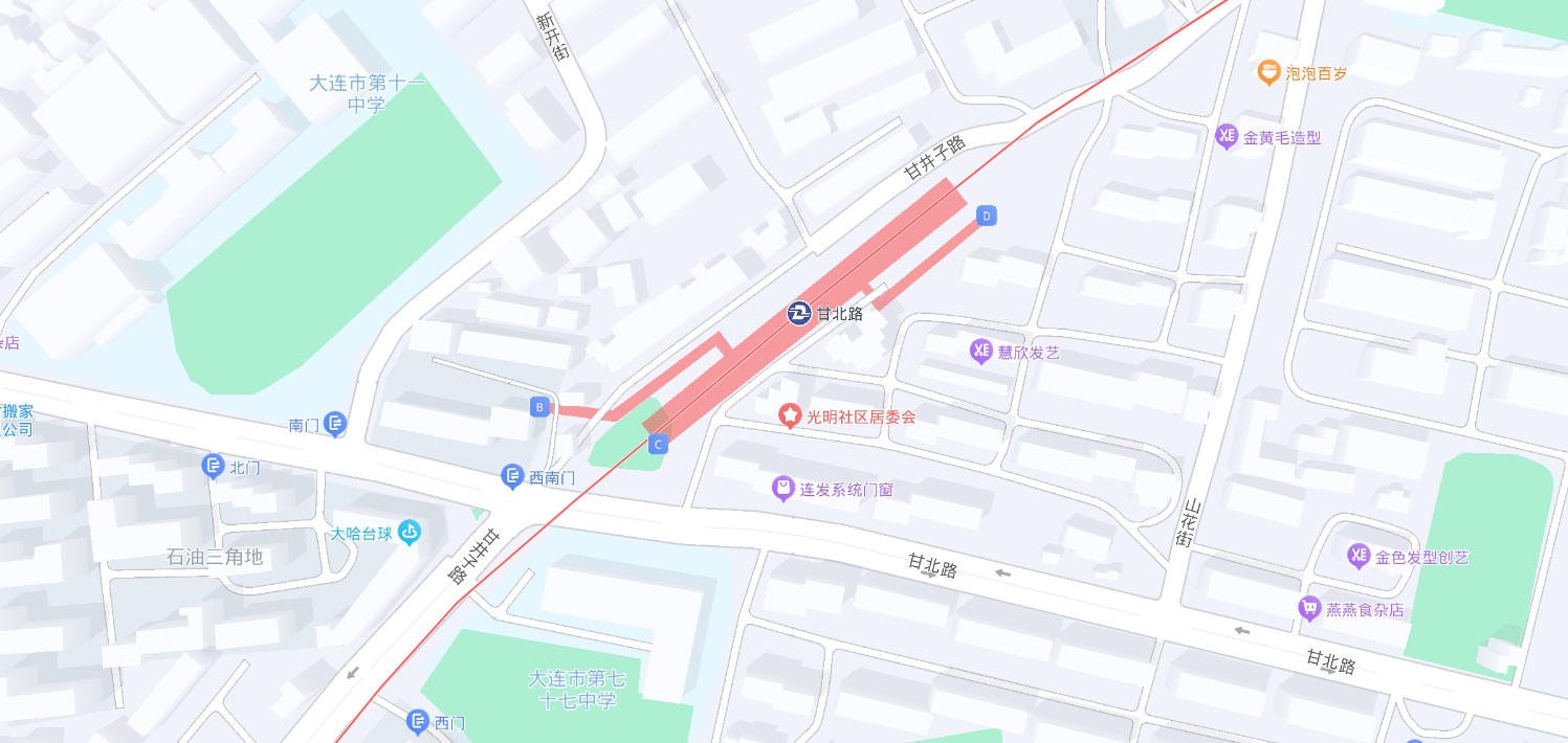 甘北路站