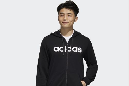 ADIDAS NEO M ESNTL ZIP HD運動連帽外套